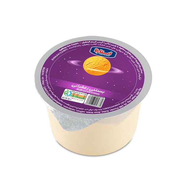 بستنی لیتری استارلا زعفرانی 420گرم