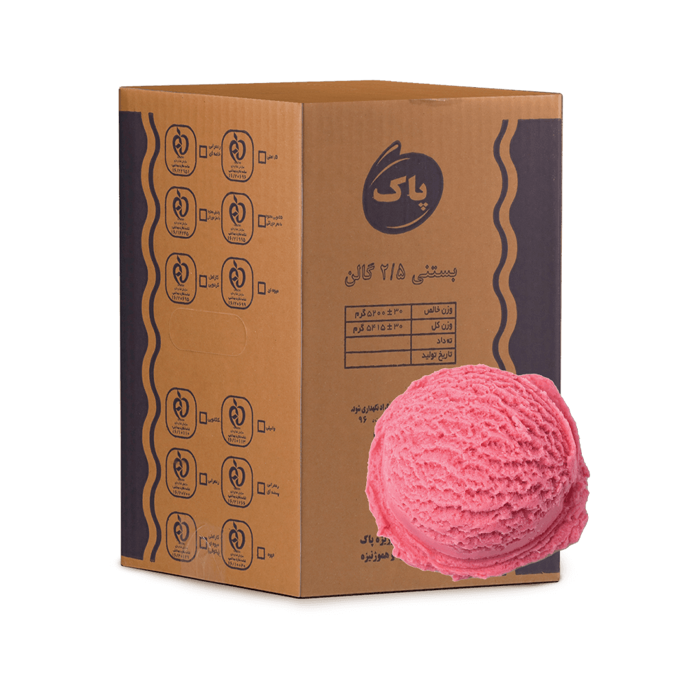 بستنی   2/5 گالن توت فرنگی  5200 گرم