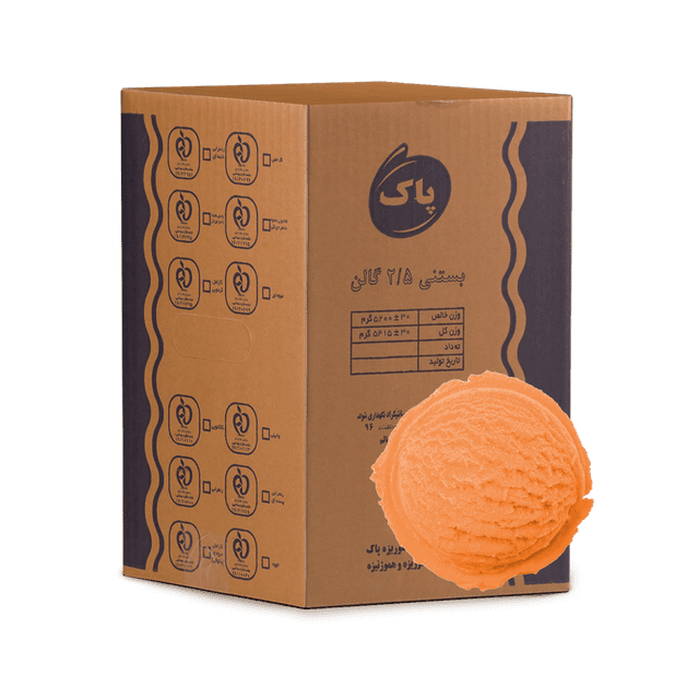 بستنی   2.5 گالن پرتقال  5200 گرم