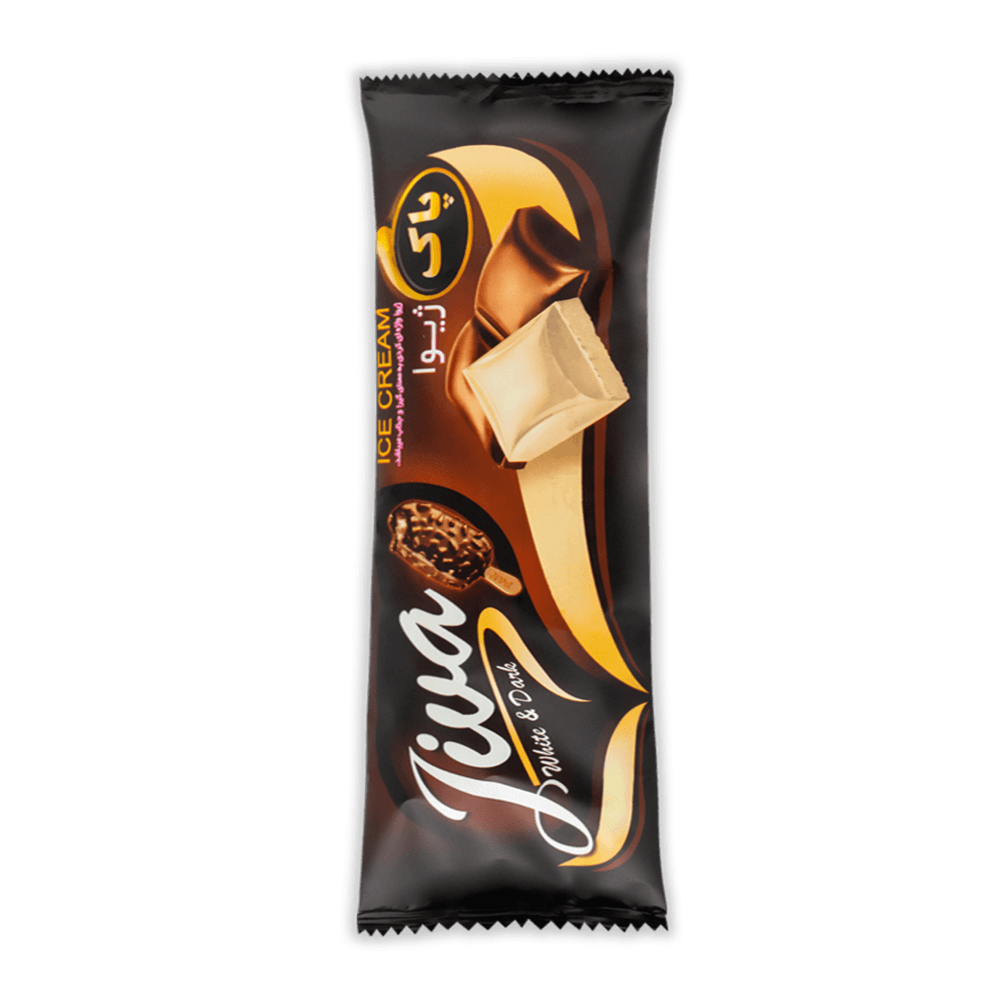 بستنی   چوبی شکلات سفید و تلخ (ژیوا)  85 گرم