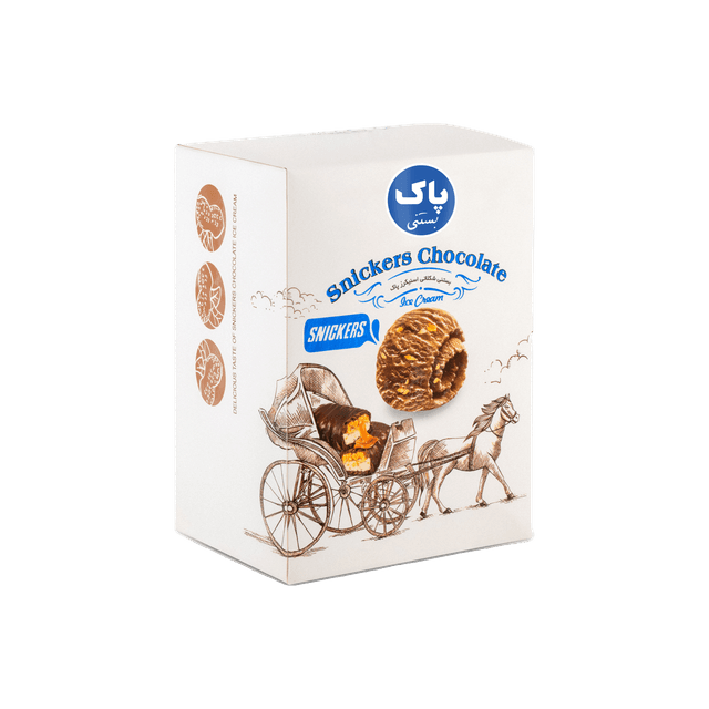 بستنی دو لیتری شکلات اسنیکرز 1000 گرم