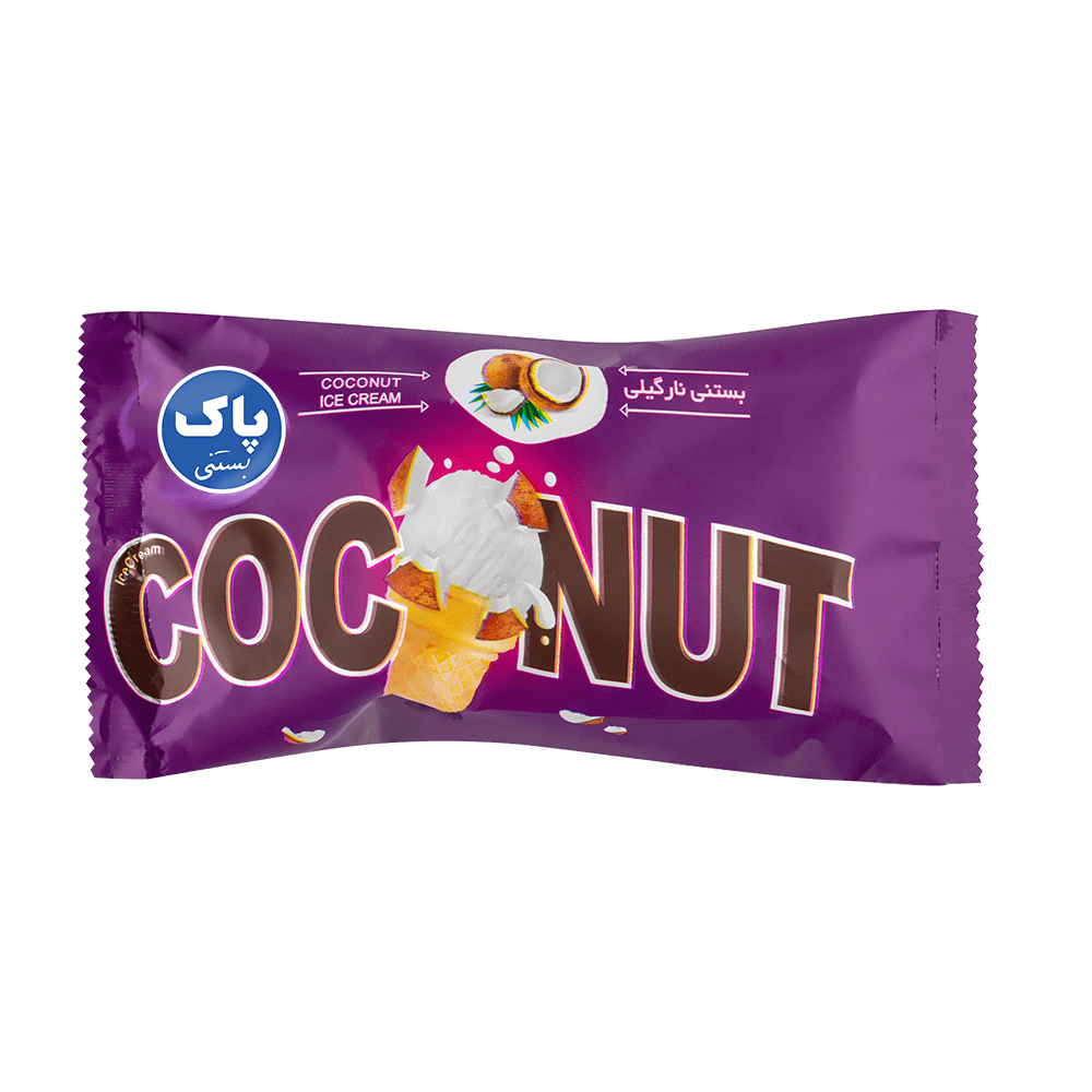 بستنی قیفی رپ نارگیل 75 گرم