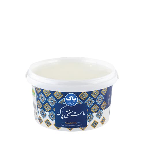 ماست سنتی گرد لیوانی 900گرم ، پاک آرا