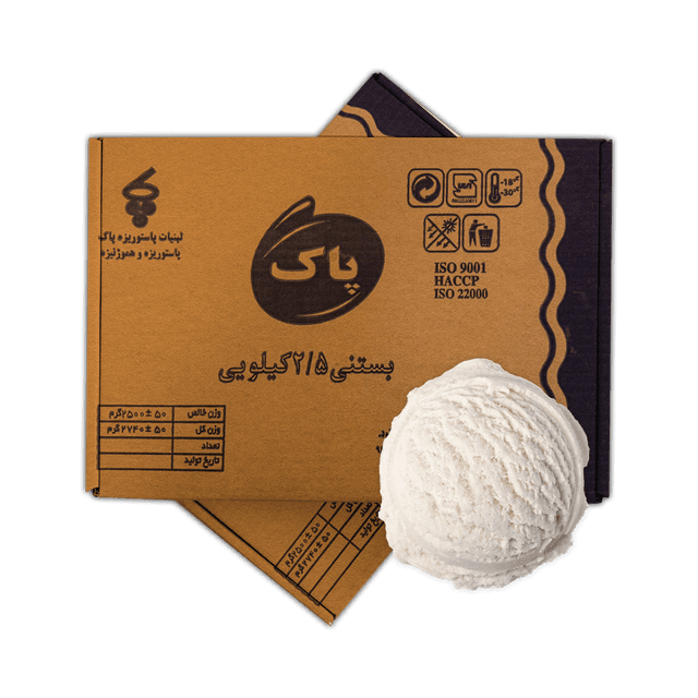 بستنی تخته ای وانیل 2500گرم