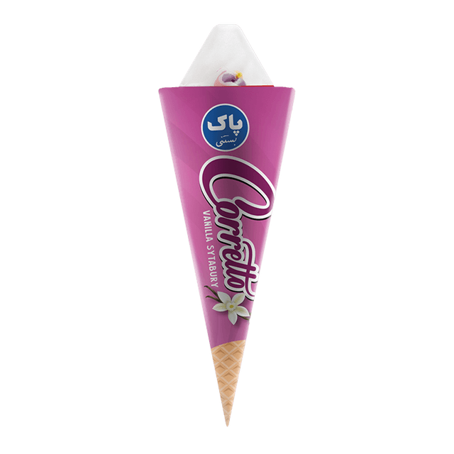 بستنی قیفی کورنتو وانیلی 65 گرم